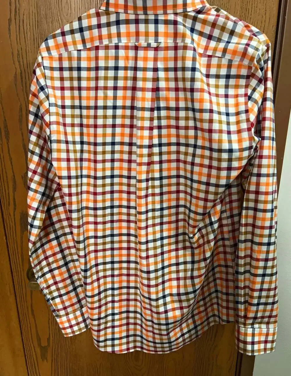 Orvis Men's Trim Fit Long Sleeve Button-Down Plaid Shirt